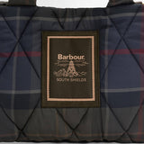 Barbour Arlene Mini Quilted Tote Bag in Shadow Classic Tartan