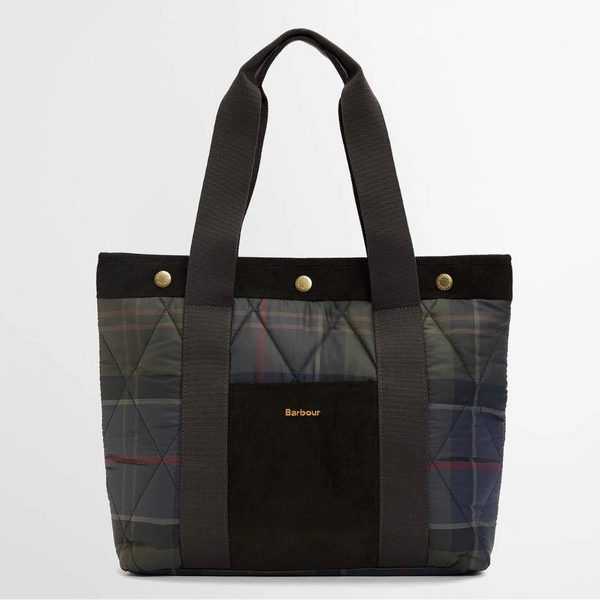 Barbour Healy Tote Bag in Shadow Classic Tartan