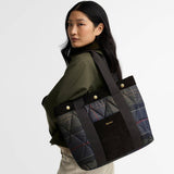 Barbour Healy Tote Bag in Shadow Classic Tartan