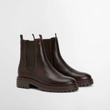 Barbour Women's Evie Chelsea Leather Boot in Brown