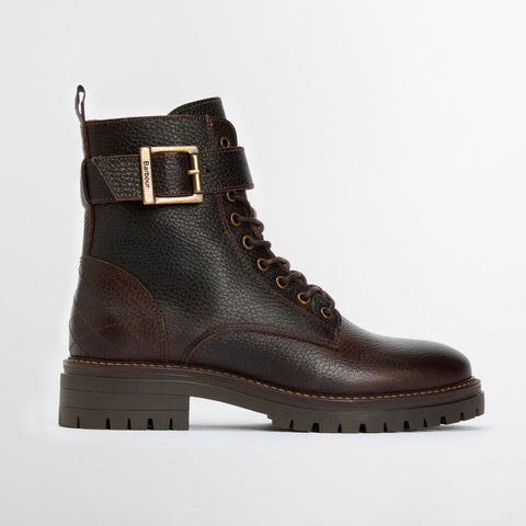 Barbour Women's Heidi Leather Boot in Brown