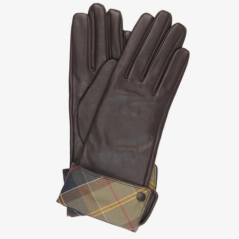 Barbour Lady Jane Glove in Chocolate