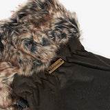 Barbour Women's Waxed Faux Fur Trimmed Mittens in Olive