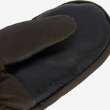 Barbour Women's Waxed Faux Fur Trimmed Mittens in Olive