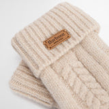 Barbour Women's Elsdon Mittens in Eggshell
