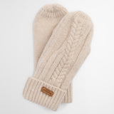 Barbour Women's Elsdon Mittens in Eggshell