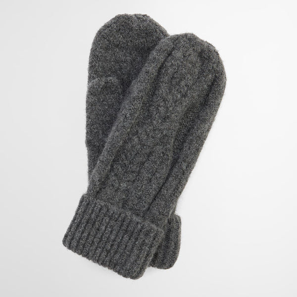Barbour Women's Elsdon Mittens in Grey