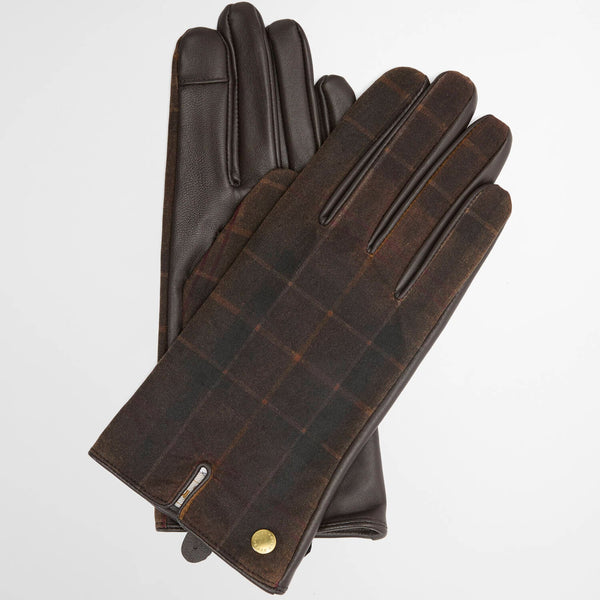 Barbour Scarlet Tartan Gloves In Muted Tartan