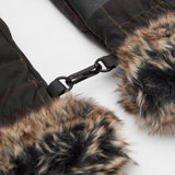 Barbour Women's Tartan Waxed Mittens in Dark Classic Tartan
