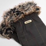 Barbour Women's Tartan Waxed Mittens in Dark Classic Tartan