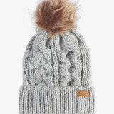 Barbour Penshaw Beanie & Scarf Gift Set In Grey