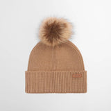 Barbour Dover Beanie & Hailes Scarf Gift Set in Hessian Tartan