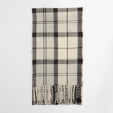 Barbour Women's Dover Beanie & Hailes Scarf Gift Set in Monochrome Tartan