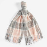 Barbour Women's Saltburn Beanie Hat and Scarf Gift Set in Grey/Rose