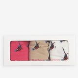 Barbour Women's Pheasant Socks Gift Set in Pink Dahlia