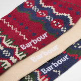 Barbour Helen Sock Gift Set in Festive Fairisle