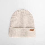 Barbour Women's Pendle Beanie & Gloves Gift Set in Eggshell