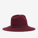 Barbour Women's Tack Fedora Hat in Cabernet