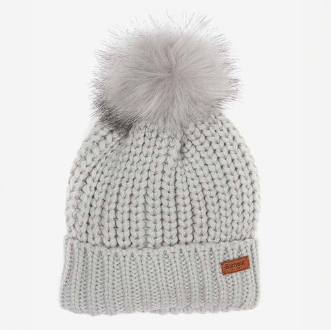 Barbour Saltburn Beanie in Ice White