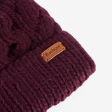 Barbour Women's Penshaw Beanie in Bordeaux