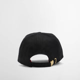 Barbour Women's Belsay Wax Cap in Black/Cardinal