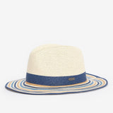 Barbour Women's Amelda Fedora Hat in Natural Navy