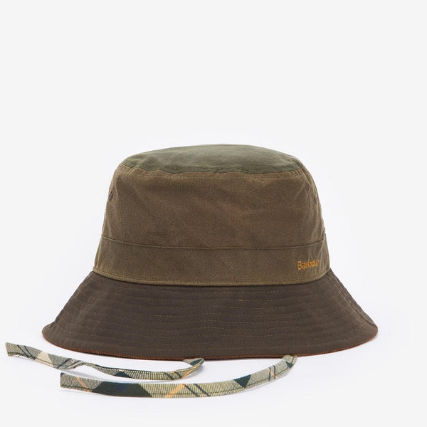 Barbour Women's Brackley Wax Bucket Hat in Beech/Archive Olive