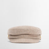 Barbour Women's Bothal Bakerboy Cap in Oatmeal