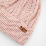 Barbour Women's Elsdon Cable Knit Beanie Hat in Gardenia