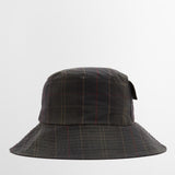 Barbour Women's Scarlet Waxed Bucket Hat in Classic Tartan
