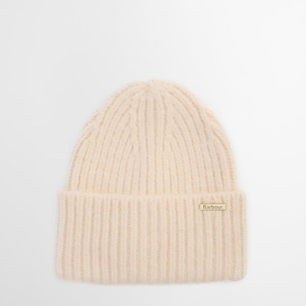 Barbour Women's Meryl Beanie Hat in Heritage Cream