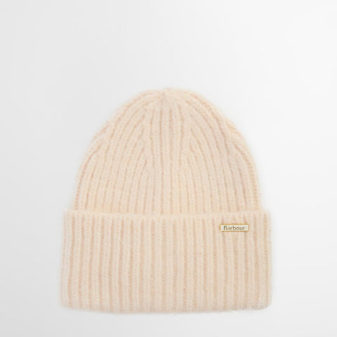 Barbour Women's Meryl Beanie Hat in Heritage Cream