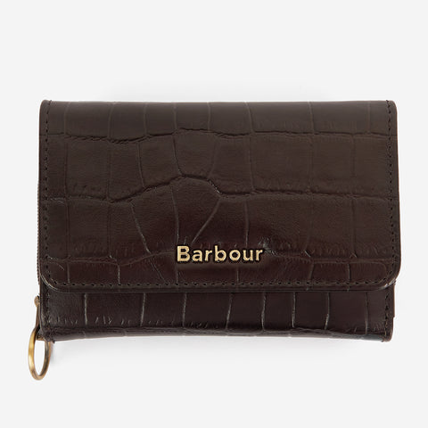 Barbour French Purse in Black Cherry