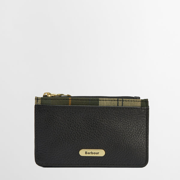 Barbour Leather Alder Card Holder in Black