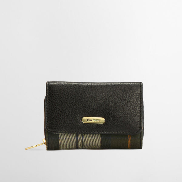 Barbour Rosa French Purse in Black/Ancient
