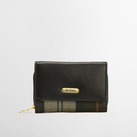 Barbour Rosa French Purse in Black/Ancient