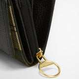 Barbour Rosa French Purse in Black/Ancient