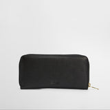 Barbour Birch Leather Purse in Black