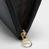 Barbour Birch Leather Purse in Black