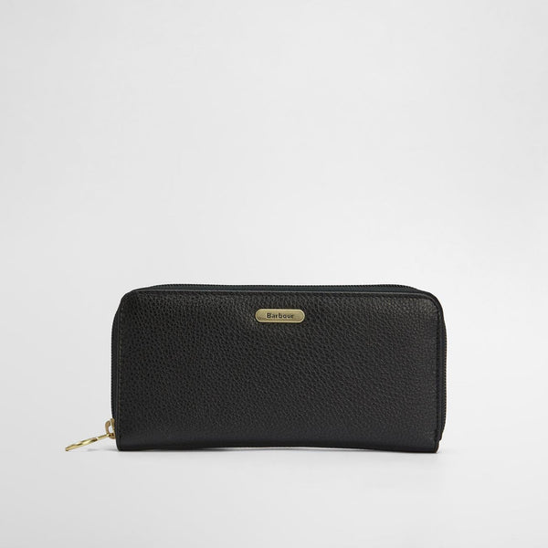 Barbour Birch Leather Purse in Black