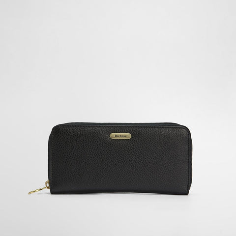 Barbour Birch Leather Purse in Black