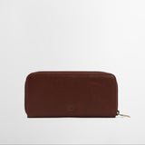 Barbour Birch Leather Purse in Brown
