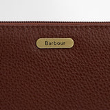 Barbour Birch Leather Purse in Brown