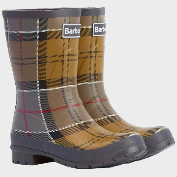Barbour Women's Banbury Mid-Height Wellington Boot in Dress Tartan
