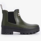 Barbour Women's Halton Ankle Wellingtons in Olive/Black
