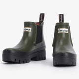 Barbour Women's Halton Ankle Wellingtons in Olive/Black