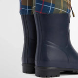 Barbour Women's Mowbray Wellingtons in Navy/Classic Tartan