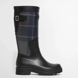 Barbour Women's Dena Tartan Wellingtons in Black Shadow Tartan