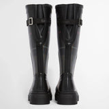 Barbour Women's Dena Tartan Wellingtons in Black Shadow Tartan