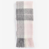 Barbour Tartan Scarf in Pink/Grey